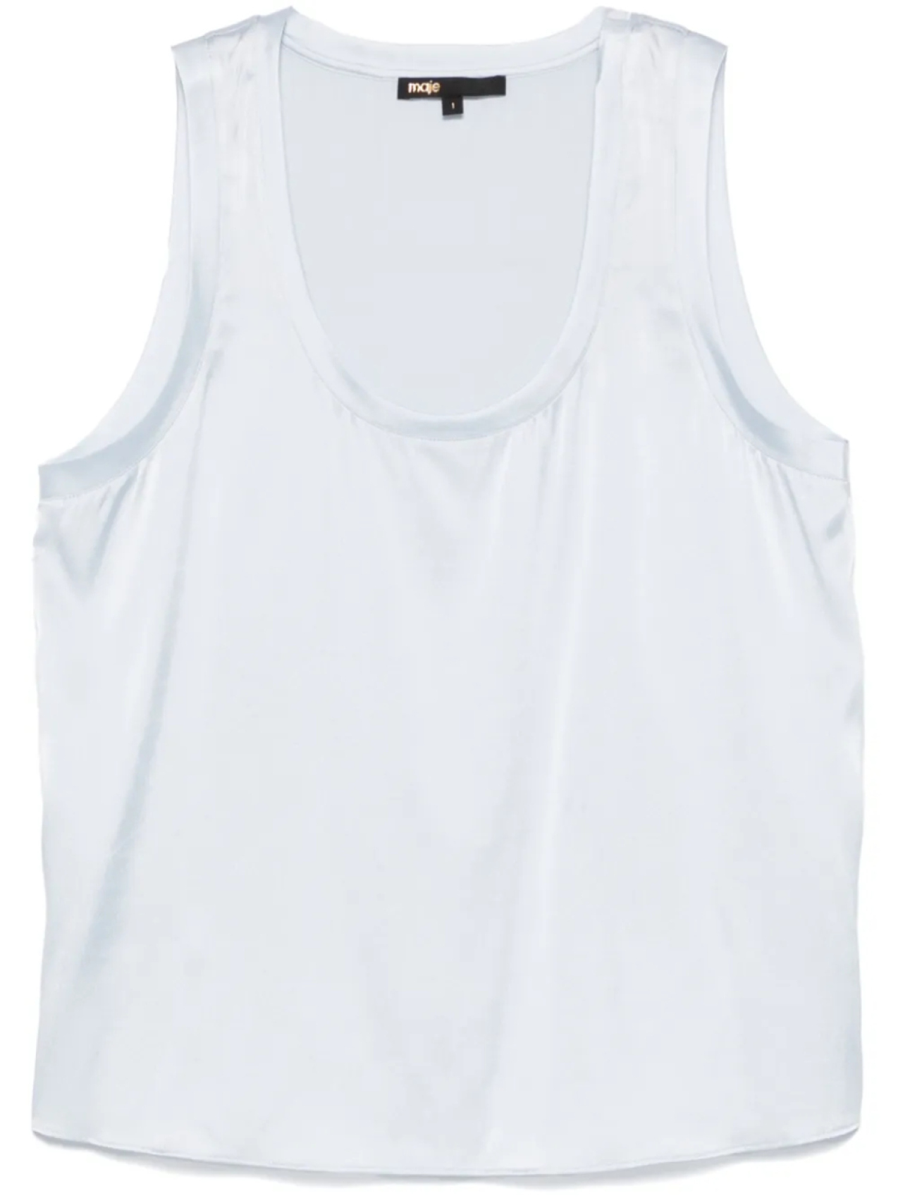 Maje атласный топ без рукавов, синий
Maje атласный топ без рукавов, синий