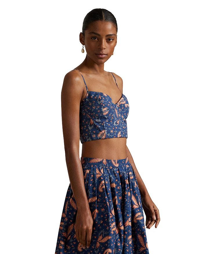 Короткий топ-бюстье Ralph Lauren, синий
Короткий топ-бюстье Ralph Lauren, синий