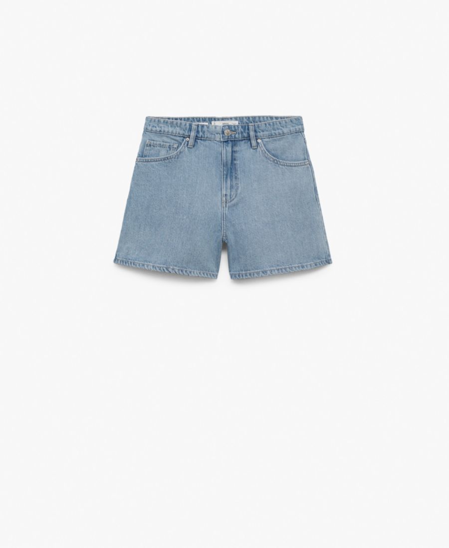 Женские джинсовые шорты прямого кроя с высокой талией MANGO, Light Blue
Женские джинсовые шорты прямого кроя с высокой талией MANGO, Light Blue