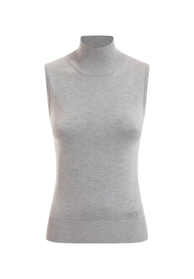 Zelinda вязаный свитер с круглым вырезом Guess, серый 
Zelinda вязаный свитер с круглым вырезом Guess, серый