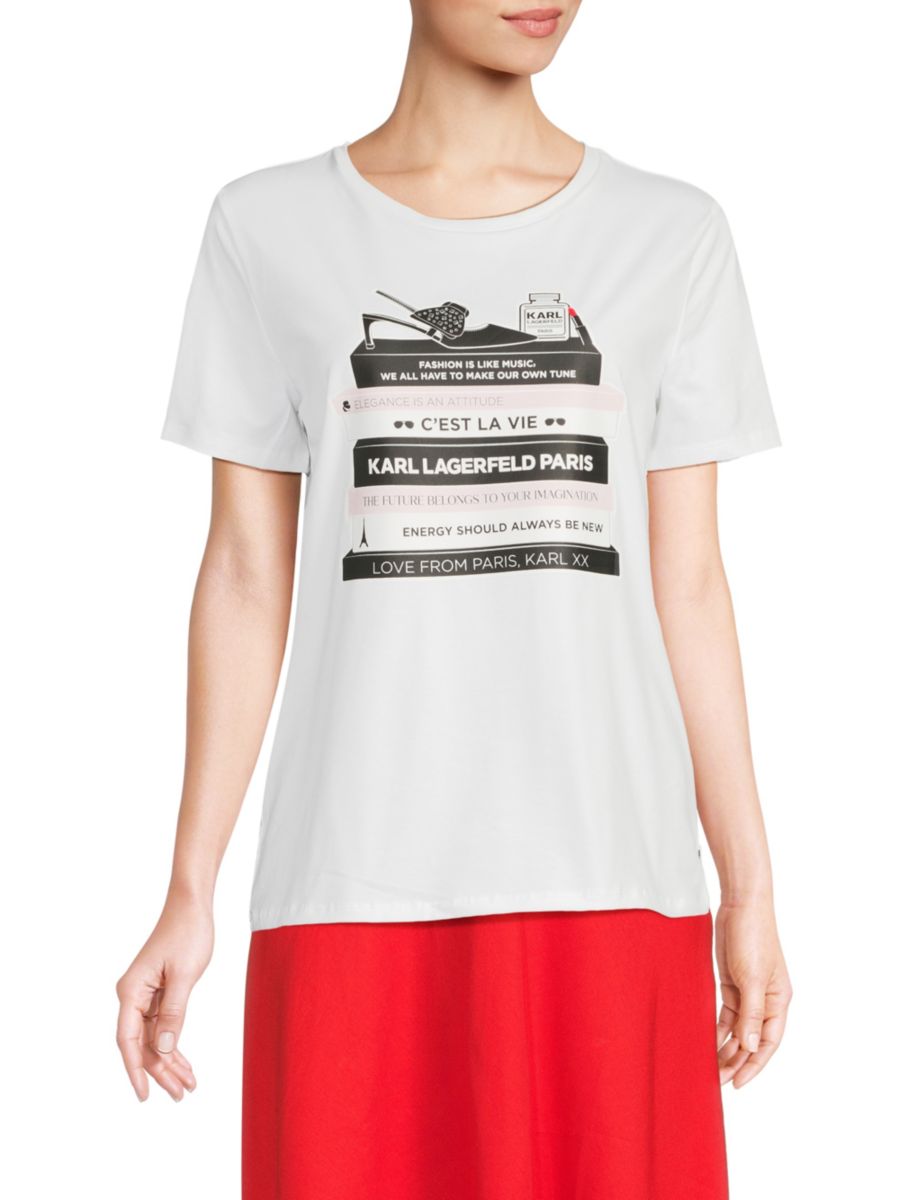 Футболка с графическим принтом Библиотека Karl Lagerfeld Paris, белый
Футболка с графическим принтом Библиотека Karl Lagerfeld Paris, белый