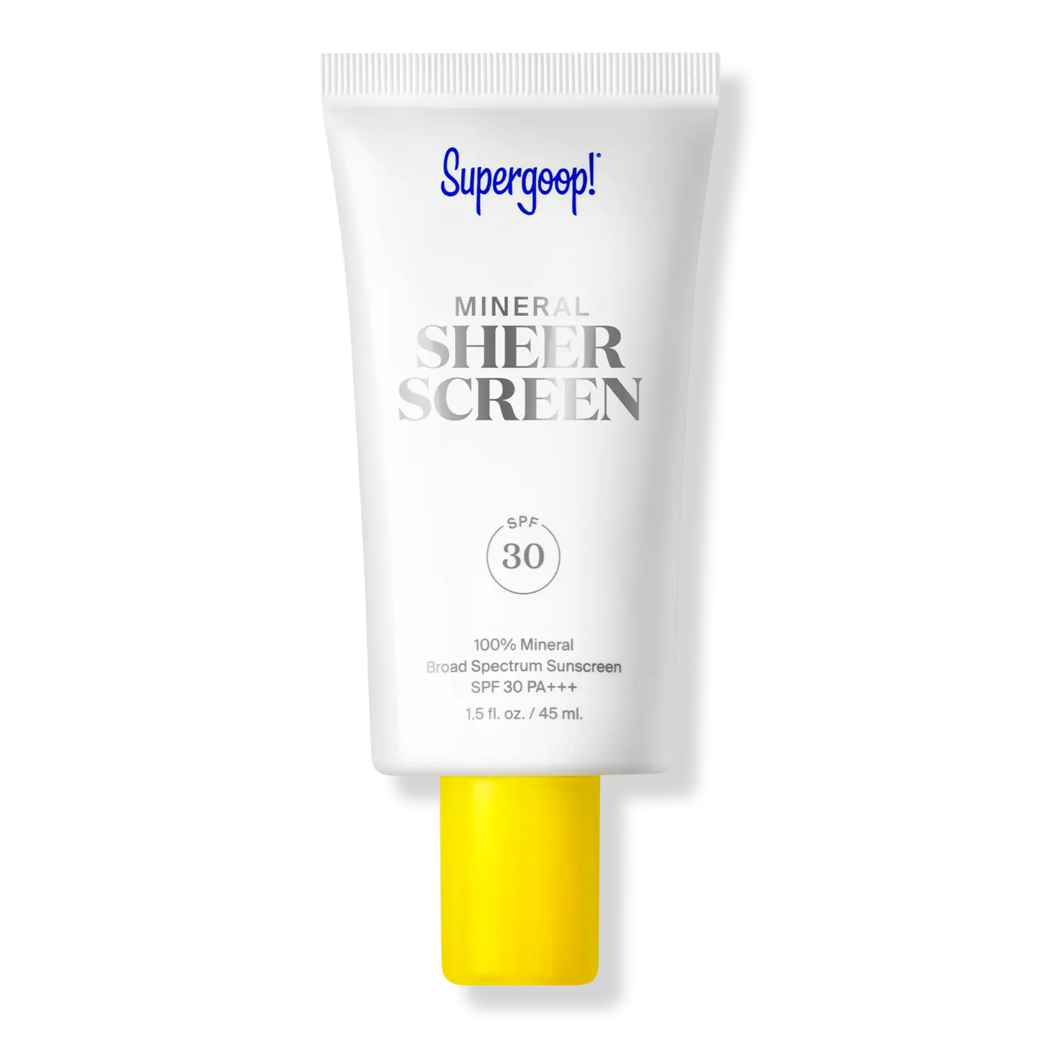 Минеральный полупрозрачный солнцезащитный крем SPF 30 Supergoop!, 1.5 oz
Минеральный полупрозрачный солнцезащитный крем SPF 30 Supergoop!, 1.5 oz