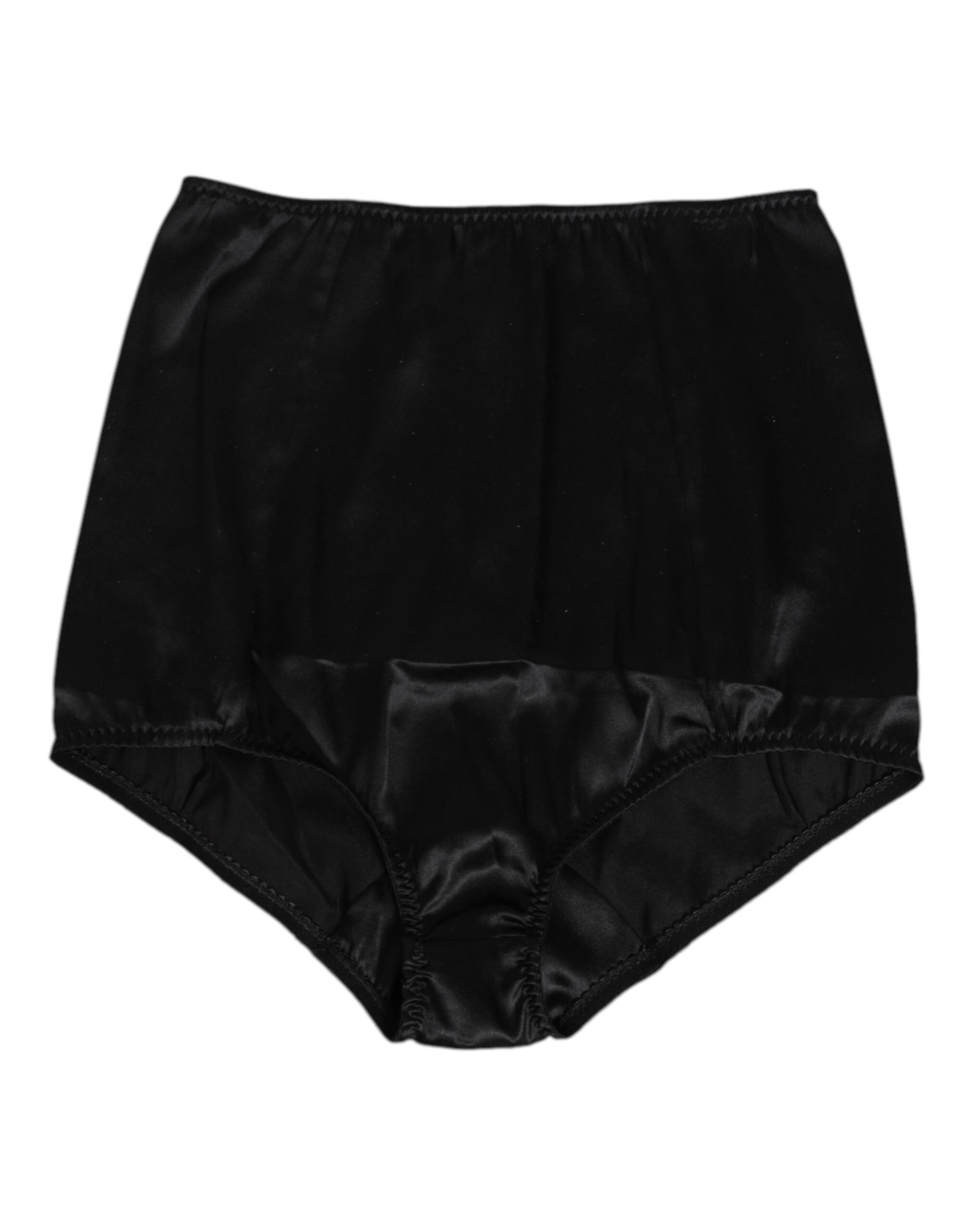 Черное шелковое эластичное нижнее белье с высокой талией Dolce & Gabbana, черный
Черное шелковое эластичное нижнее белье с высокой талией Dolce & Gabbana, черный