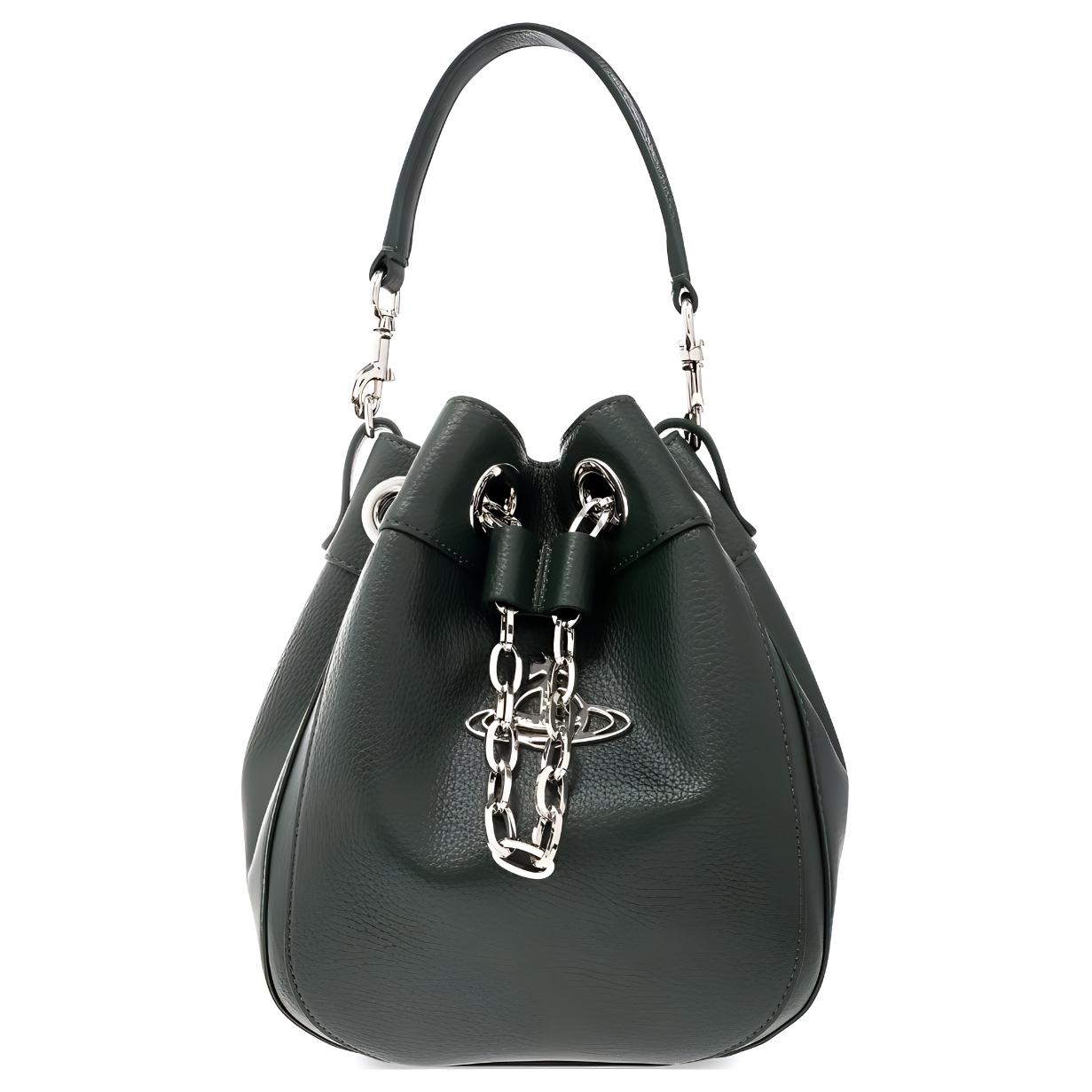 Vivienne Westwood Кожаная ведро сумка на одно плечо среднего размера женская оливкового цвета
Vivienne Westwood Кожаная ведро сумка на одно плечо среднего размера женская оливкового цвета