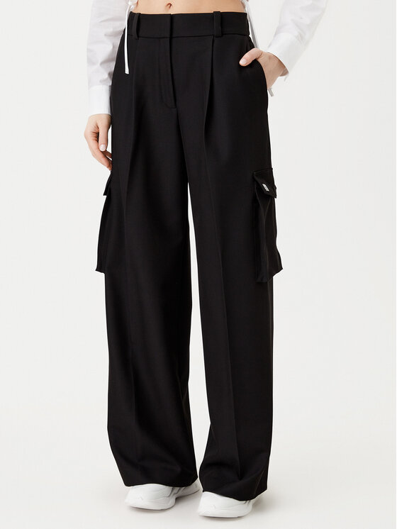 Широкие брюки Hubike 50530970 Hugo, черный 
Широкие брюки Hubike 50530970 Hugo, черный