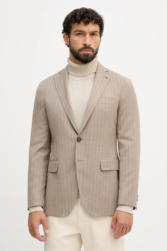 Пиджак с шерстью Michael Kors, бежевый
Пиджак с шерстью Michael Kors, бежевый