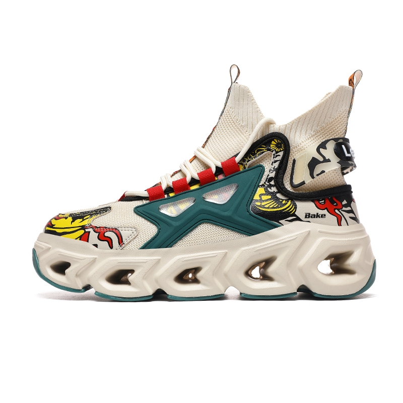 BAKE Скользоустойчивые легкие повседневные высокие кроссовки для мужчин с эффектом увеличения роста - бежево-зеленые, цвет Beige Green
BAKE Скользоустойчивые легкие повседневные высокие кроссовки для мужчин с эффектом увеличения роста - бежево-зеленые, цвет Beige Green