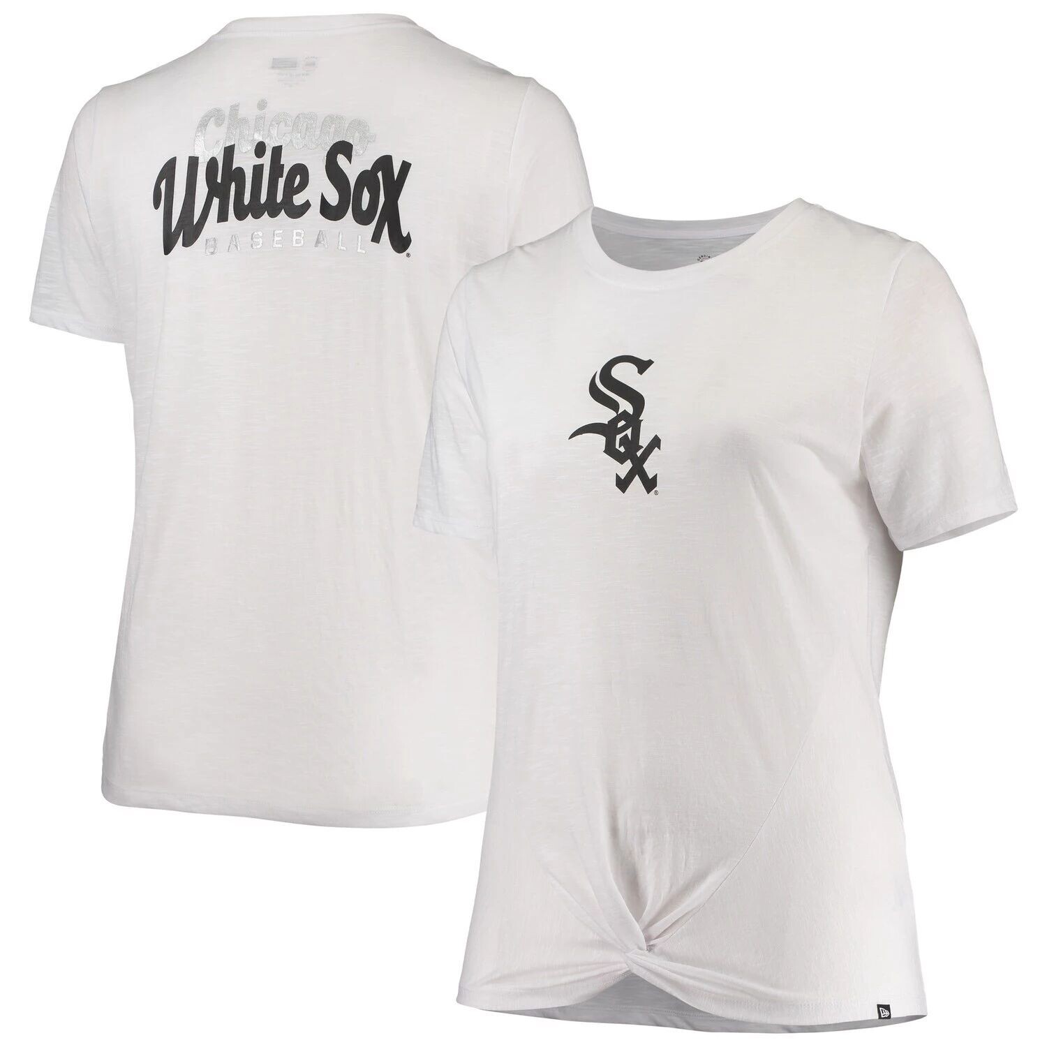 Женская футболка New Era White Chicago White Sox размера плюс 2 с узлом спереди New Era
Женская футболка New Era White Chicago White Sox размера плюс 2 с узлом спереди New Era