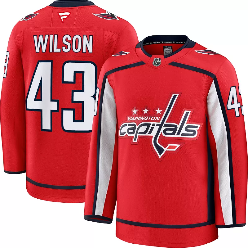 Мужская аутентичная майка НХЛ Вашингтон Кэпиталз Том Уилсон № 43 2024-2025 гг Fanatics 
Мужская аутентичная майка НХЛ Вашингтон Кэпиталз Том Уилсон № 43 2024-2025 гг Fanatics