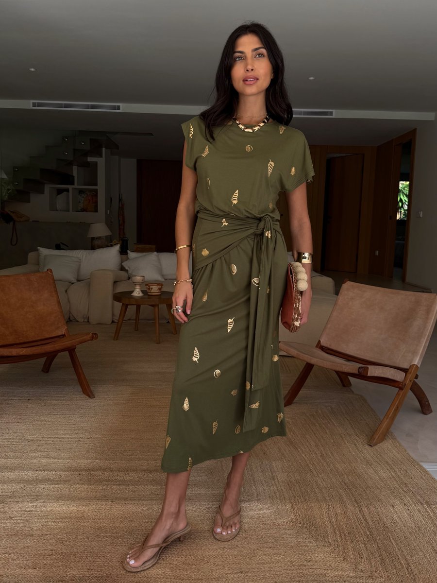 Платье Never Fully Dressed SHELL MIDI DRESS, Khaki
Платье Never Fully Dressed SHELL MIDI DRESS, Khaki
