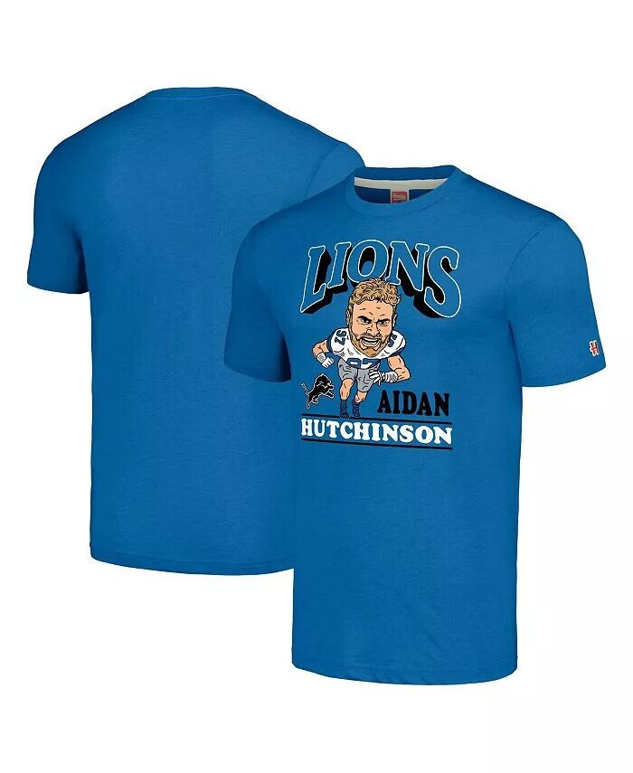 Мужская футболка Aidan Hutchinson Heathered Blue с карикатурой на игрока Detroit Lions Tri-Blend Homage
Мужская футболка Aidan Hutchinson Heathered Blue с карикатурой на игрока Detroit Lions Tri-Blend Homage