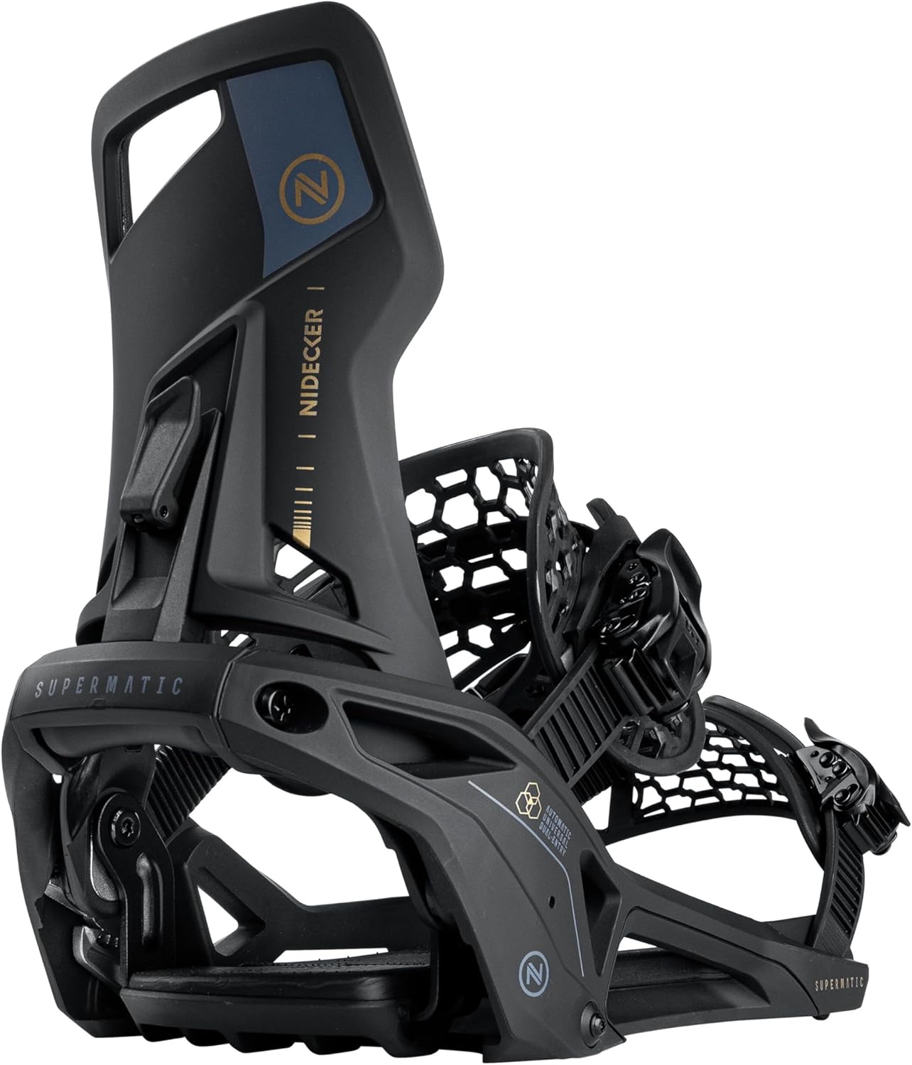 Nidecker Supermatic Snowboard - первое универсальное крепление с двумя ремнями и автоматическим замком. Удобное и надежное, как обычное крепление с двумя ремнями. Настоящий прорыв благодаря технологии Drop-in. Черный цвет., Black
Nidecker Supermatic Snowboard - первое универсальное крепление с двумя ремнями и автоматическим замком. Удобное и надежное, как обычное крепление с двумя ремнями. Настоящий прорыв благодаря технологии Drop-in. Черный цвет., Black