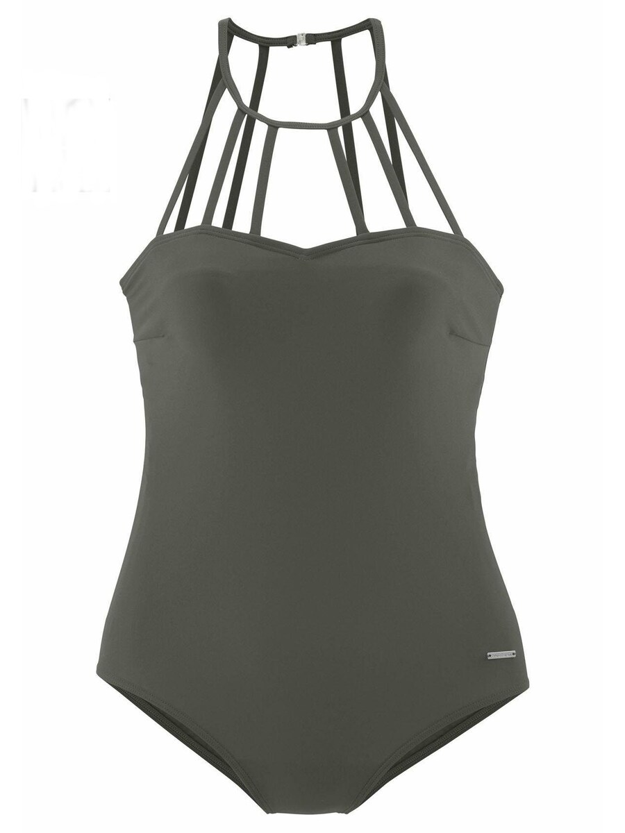 Купальник с высоким вырезом BRUNO BANANI, оливковый
Купальник с высоким вырезом BRUNO BANANI, оливковый