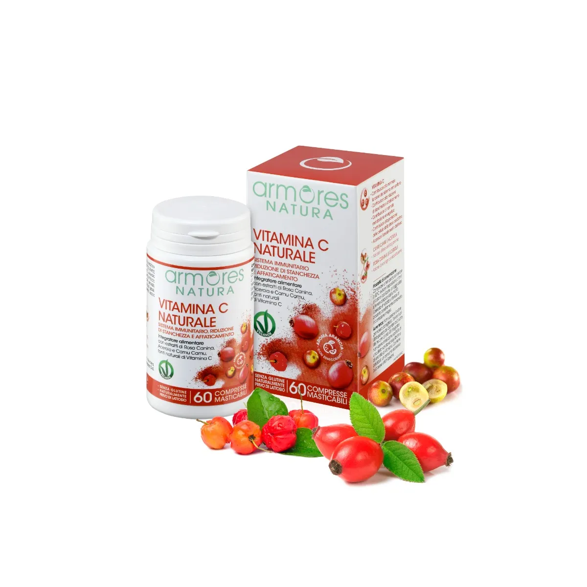 Armores Natura Natural Витамин С 60 жевательных таблеток для иммунной системы
Armores Natura Natural Витамин С 60 жевательных таблеток для иммунной системы