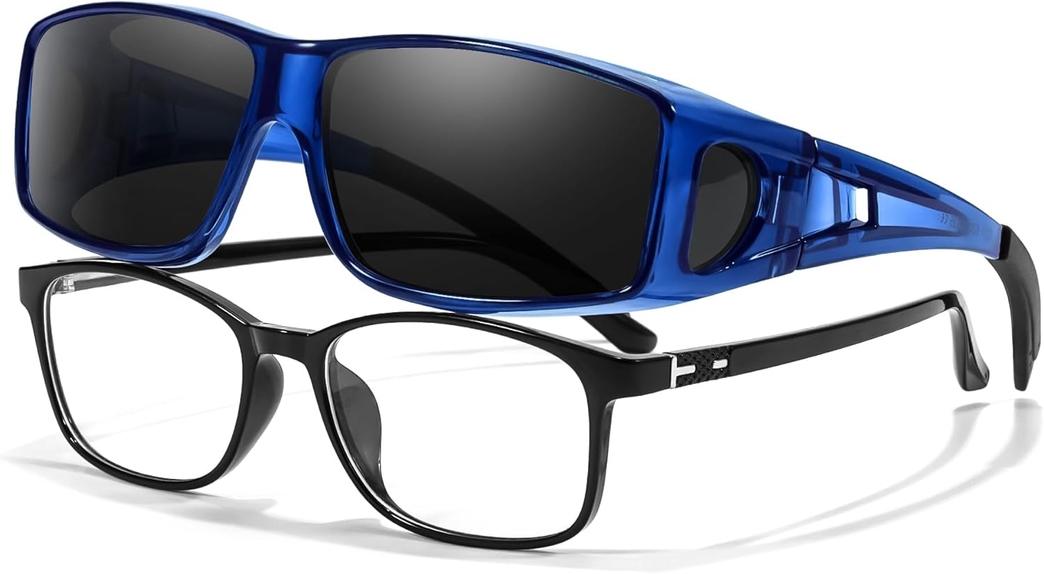 Солнцезащитные очки LVIOE, надеваемые поверх очков, поляризованные, для мужчин и женщин, подходят для ношения поверх очков с диоптриями и обеспечивают защиту от УФ-излучения, D04 Transparent Blue/Cat.4 Dark Grey
Солнцезащитные очки LVIOE, надеваемые поверх очков, поляризованные, для мужчин и женщин, подходят для ношения поверх очков с диоптриями и обеспечивают защиту от УФ-излучения, D04 Transparent Blue/Cat.4 Dark Grey