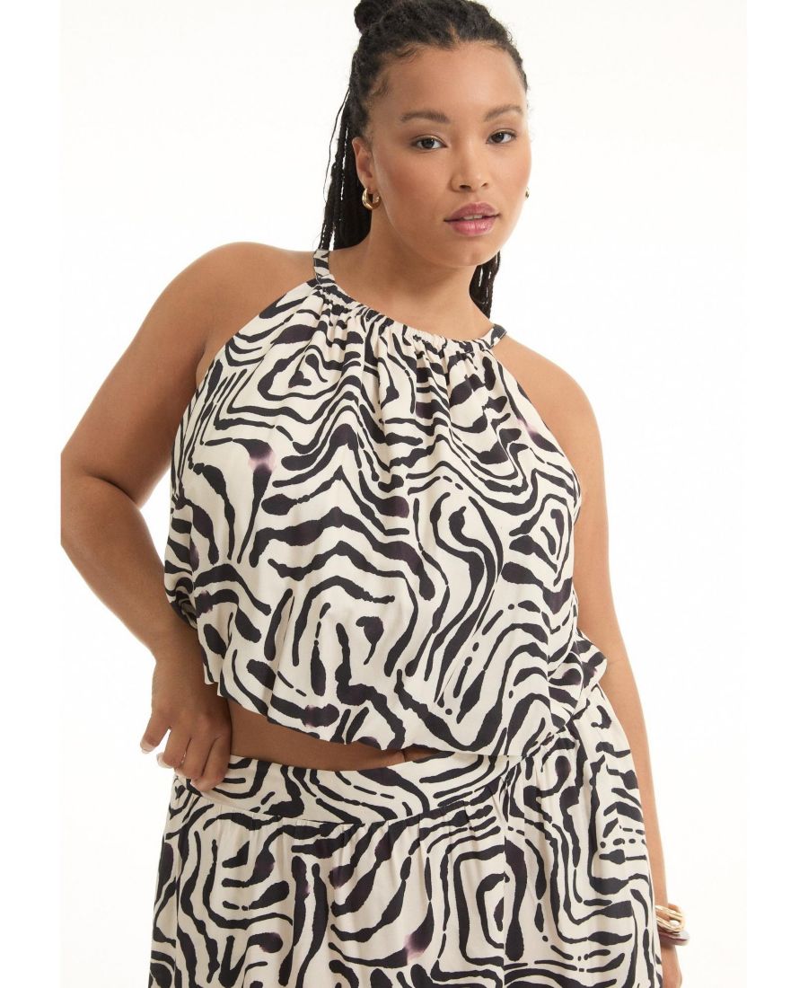 Женский укороченный топ с узором от June + Vie June & Vie, Painted zebra
Женский укороченный топ с узором от June + Vie June & Vie, Painted zebra