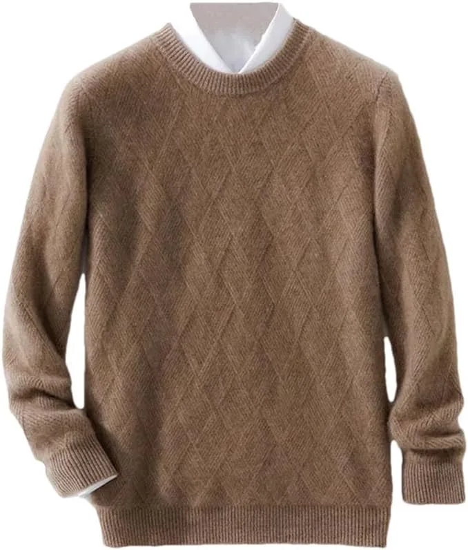 Мужской джемпер с круглым вырезом и жаккардовым узором Hamthuit
Мужской джемпер с круглым вырезом и жаккардовым узором Hamthuit