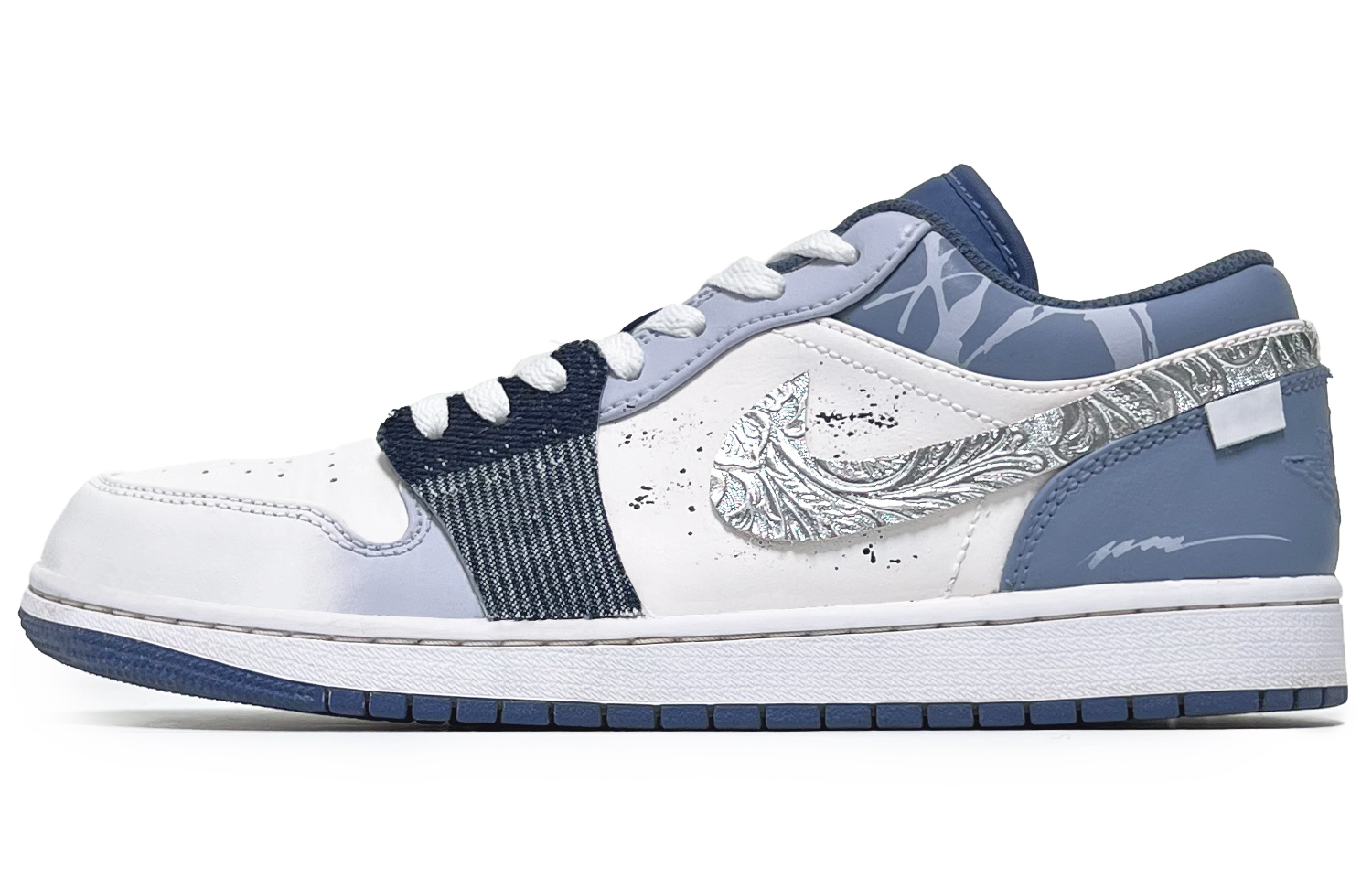 Jordan Баскетбольные кроссовки Air 1 Low Top Vintage, мужские, сине-белые 
Jordan Баскетбольные кроссовки Air 1 Low Top Vintage, мужские, сине-белые