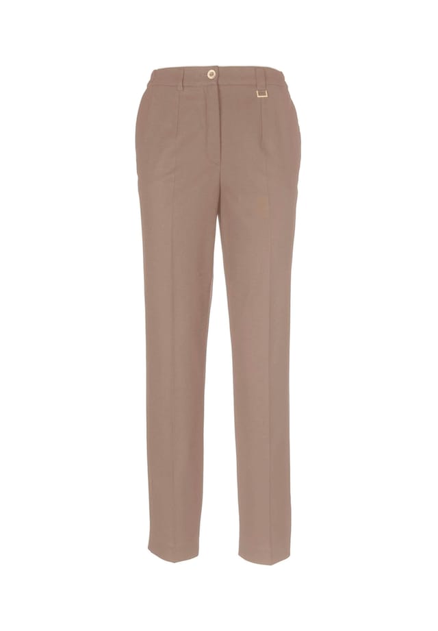 Короткий размер: удобные брюки Carla со стрелками Goldner, бежевый
Короткий размер: удобные брюки Carla со стрелками Goldner, бежевый
