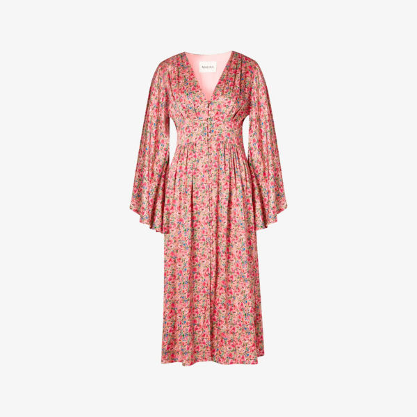 Платье миди Malina Auden из сатина с V-образным вырезом, розовый
Платье миди Malina Auden из сатина с V-образным вырезом, розовый