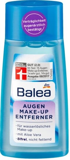 Безмасляное средство для снятия макияжа с глаз с алоэ, 100 мл Balea
Безмасляное средство для снятия макияжа с глаз с алоэ, 100 мл Balea
