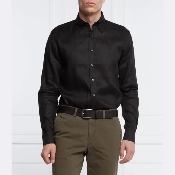 Льняная рубашка приталенного кроя Harry 3 Oscar Jacobson, черный
Льняная рубашка приталенного кроя Harry 3 Oscar Jacobson, черный