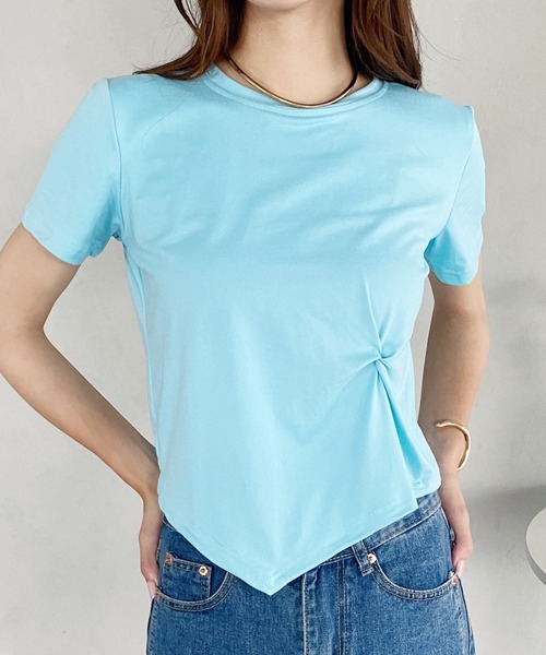 Футболка с асимметричным подолом и круглым вырезом, короткий рукав United store, синий
Футболка с асимметричным подолом и круглым вырезом, короткий рукав United store, синий