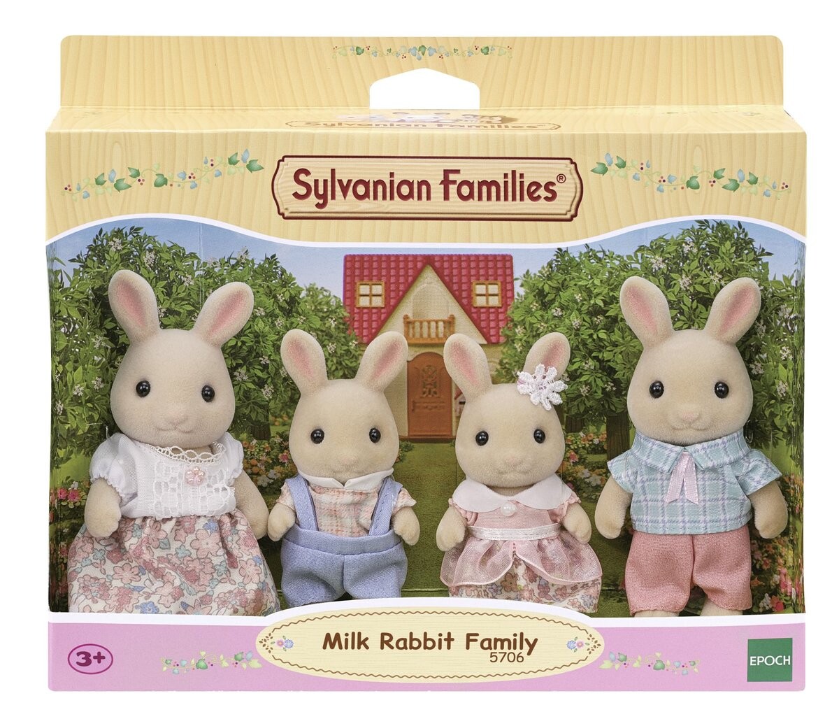 Sylvanian Families, Семья Бисквитных Кроликов, 5706
Sylvanian Families, Семья Бисквитных Кроликов, 5706