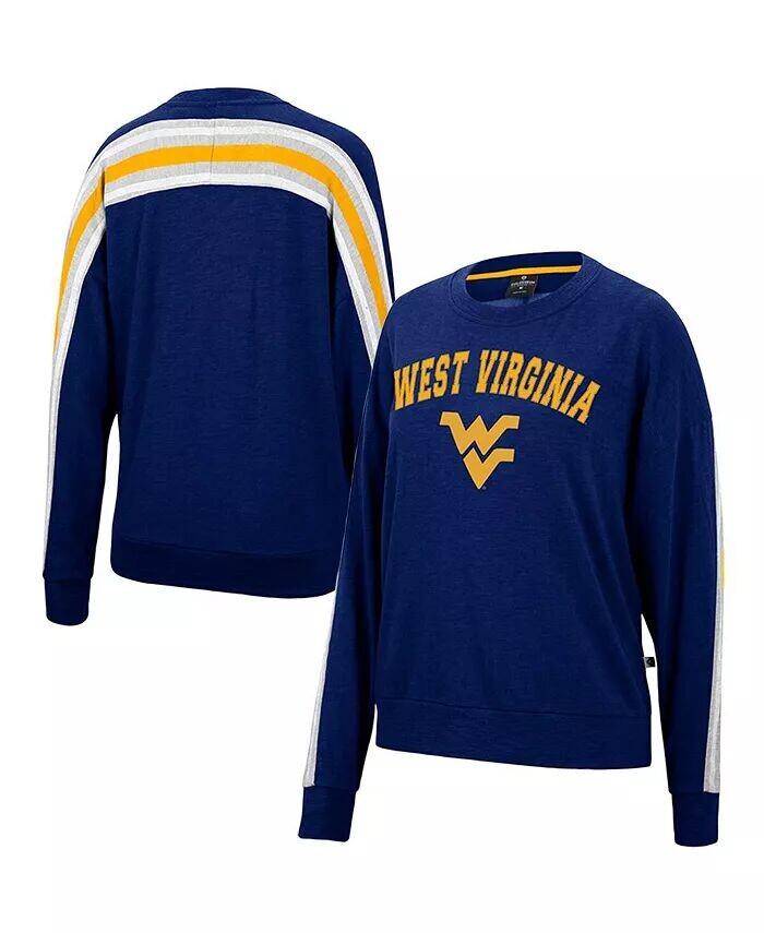 Женский объемный пуловер темно-синего цвета с принтом West Virginia Mountaineers Team Colosseum
Женский объемный пуловер темно-синего цвета с принтом West Virginia Mountaineers Team Colosseum