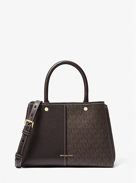 Сумка-Портфель Flora среднего размера с фирменным логотипом и кожей Michael Kors, коричневый
Сумка-Портфель Flora среднего размера с фирменным логотипом и кожей Michael Kors, коричневый