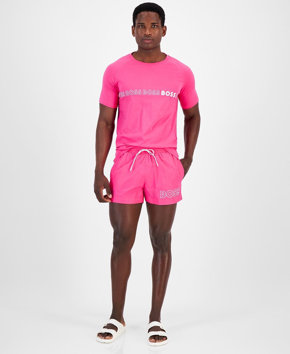 Мужские плавки-шорты с завязками и шнурком, 3 дюйма, с контурным логотипом Mooneye Hugo Boss
Мужские плавки-шорты с завязками и шнурком, 3 дюйма, с контурным логотипом Mooneye Hugo Boss