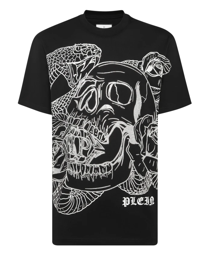 Футболка с круглым вырезом и изображением змеи Philipp Plein, черный
Футболка с круглым вырезом и изображением змеи Philipp Plein, черный