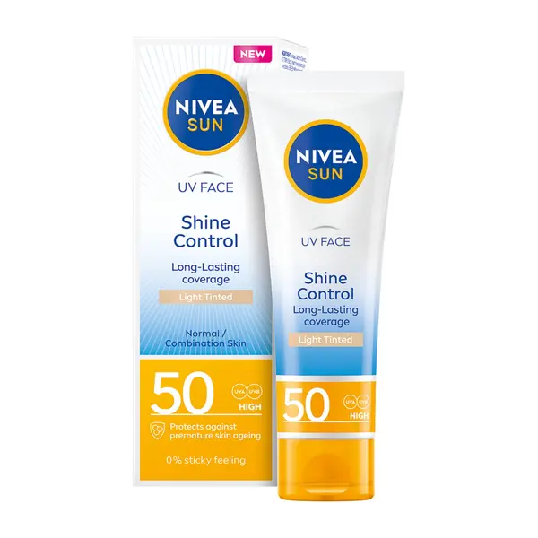 Матирующий крем для лица spf50 с легким оттенком, 50 мл Nivea Sun
Матирующий крем для лица spf50 с легким оттенком, 50 мл Nivea Sun