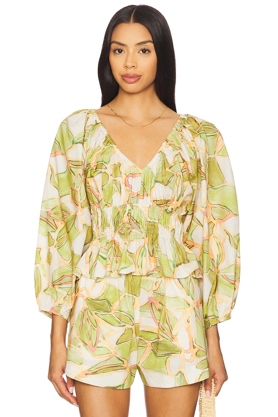 Топ Halia Misa Los Angeles, chartreuse abstract
Топ Halia Misa Los Angeles, chartreuse abstract