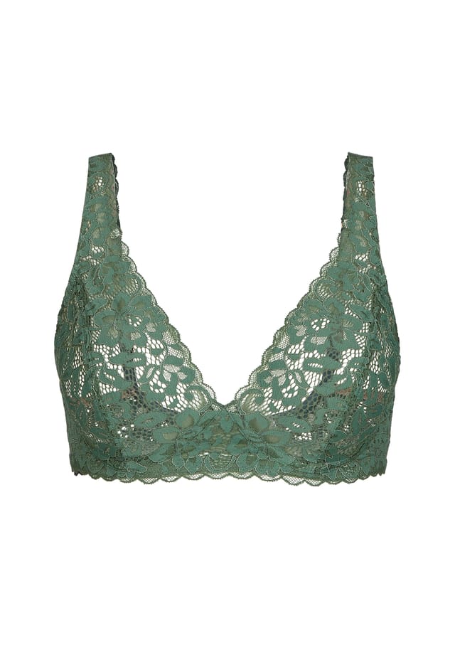 Кружевной бюстгальтер без косточек натуральное комфортное кружево Calida, цвет laurel green
Кружевной бюстгальтер без косточек натуральное комфортное кружево Calida, цвет laurel green