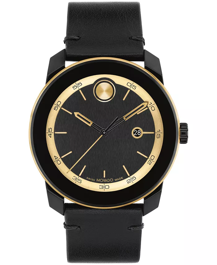 Мужские часы Bold Tr90 Swiss Quartz с черным кожаным ремешком, 42 мм Movado
Мужские часы Bold Tr90 Swiss Quartz с черным кожаным ремешком, 42 мм Movado