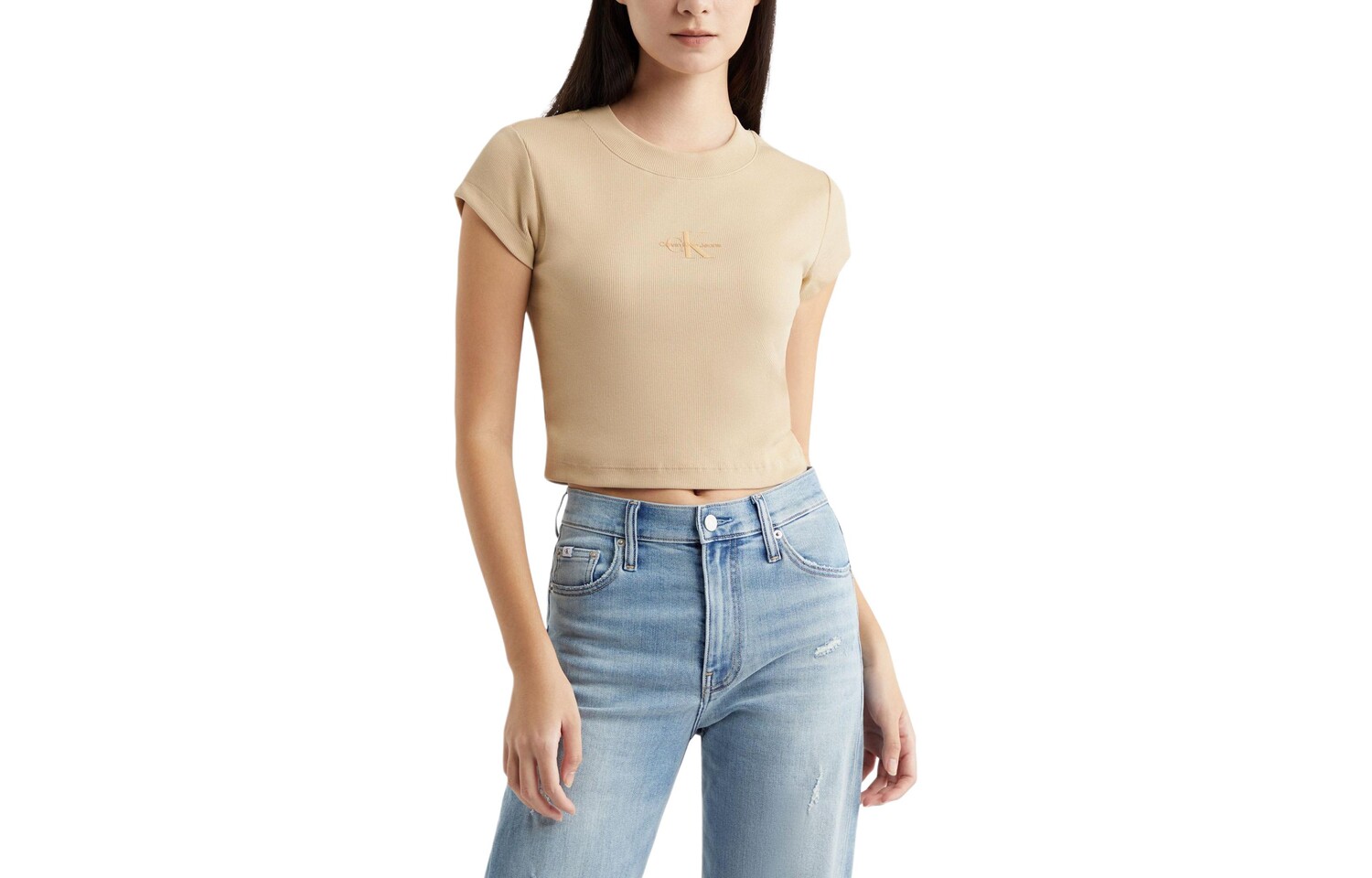 Футболка женская теплого песочного цвета Calvin Klein
Футболка женская теплого песочного цвета Calvin Klein