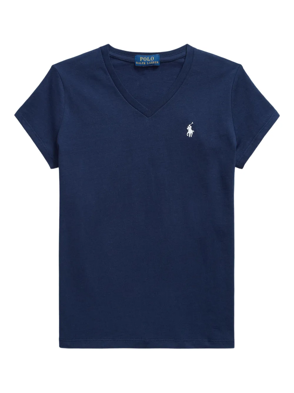 Футболка с вышивкой и v-образным вырезом POLO RALPH LAUREN KIDS, синий
Футболка с вышивкой и v-образным вырезом POLO RALPH LAUREN KIDS, синий