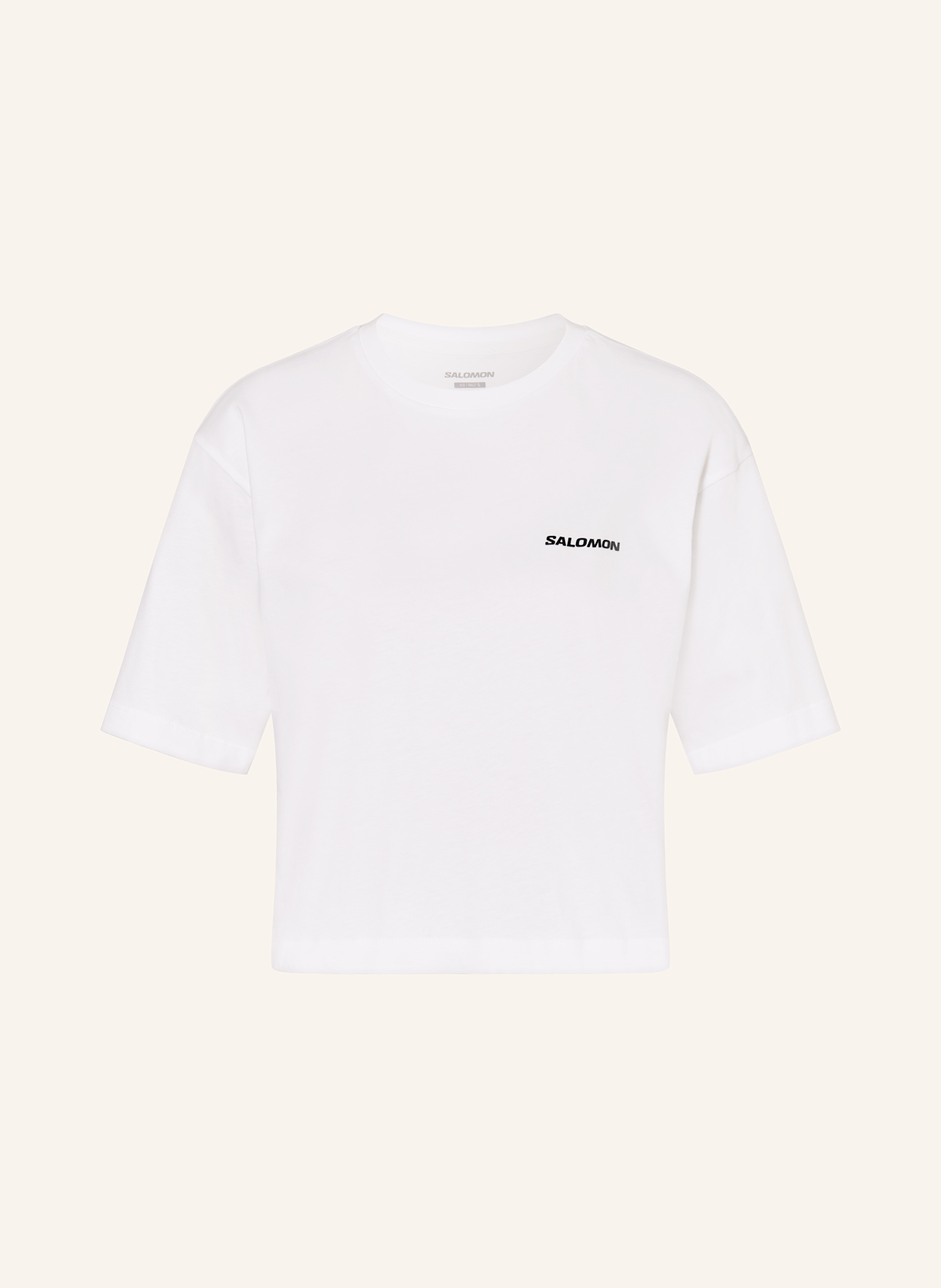 Футболка с логотипом короткая Salomon, белый
Футболка с логотипом короткая Salomon, белый