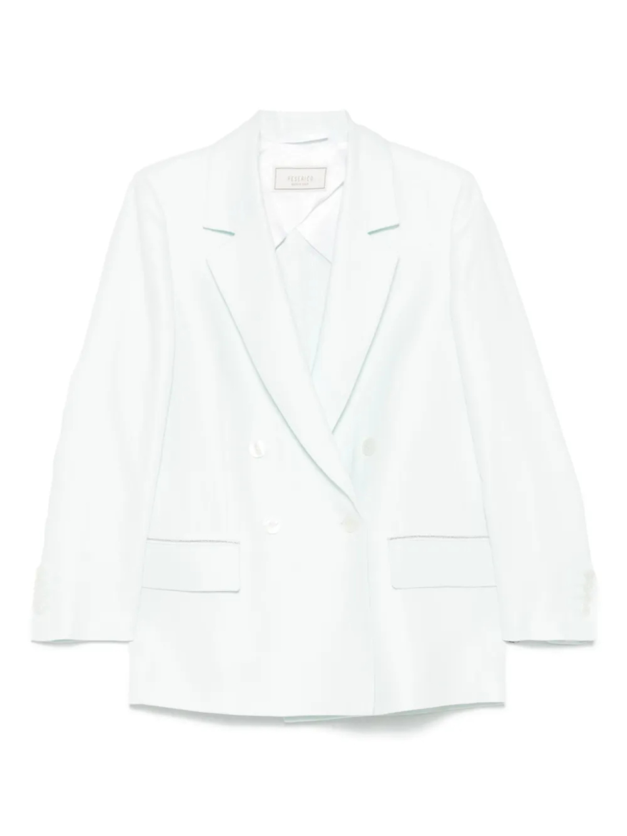 Двубортный льняной пиджак Peserico, зеленый
Двубортный льняной пиджак Peserico, зеленый