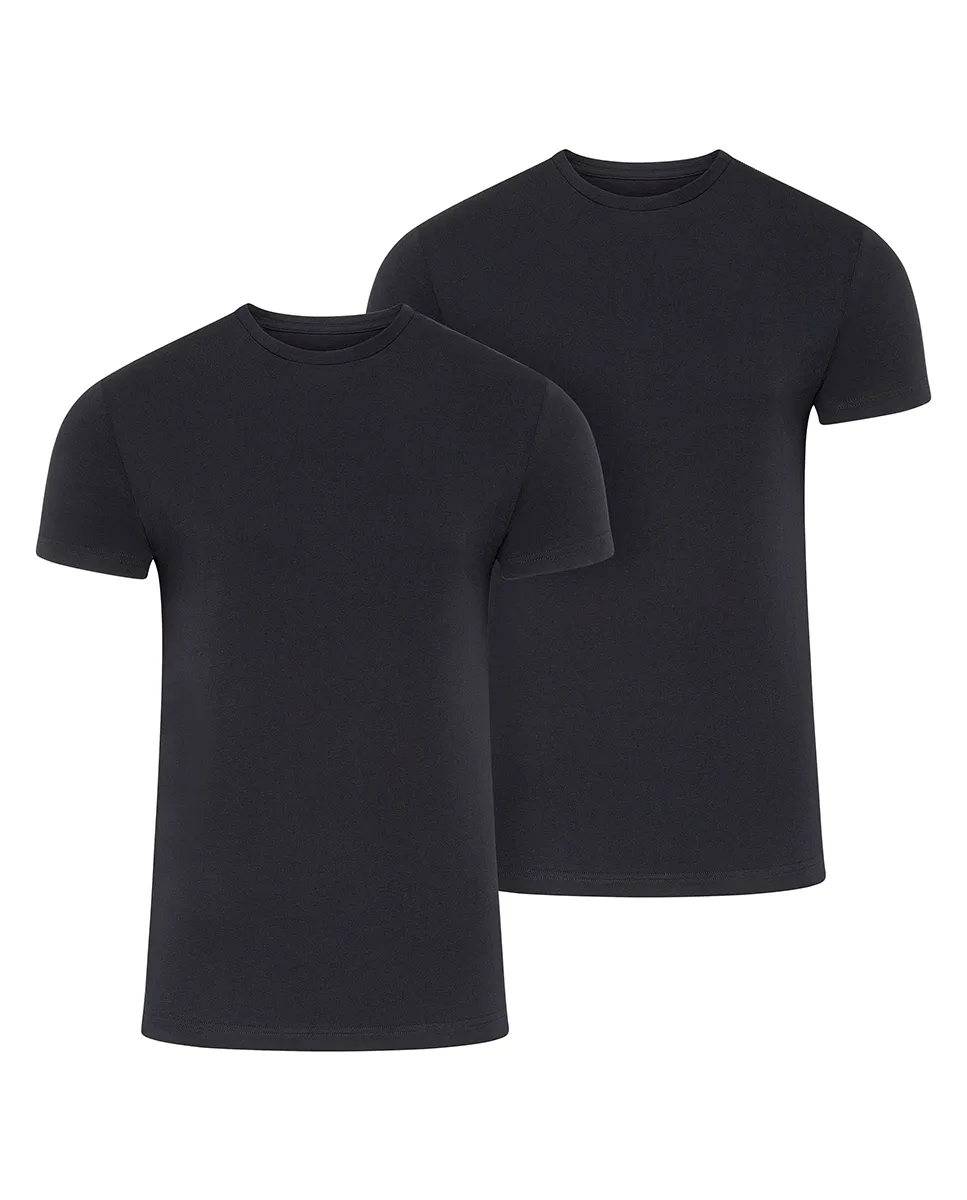 Комплект из двух мужских маек свободного кроя с короткими рукавами Jockey, черный
Комплект из двух мужских маек свободного кроя с короткими рукавами Jockey, черный