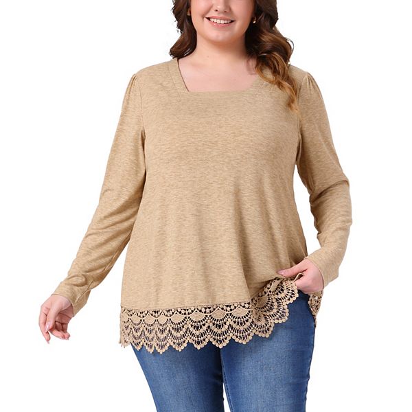 Топ с длинным рукавом и квадратным вырезом с кружевной отделкой Agnes Orinda, Khaki
Топ с длинным рукавом и квадратным вырезом с кружевной отделкой Agnes Orinda, Khaki