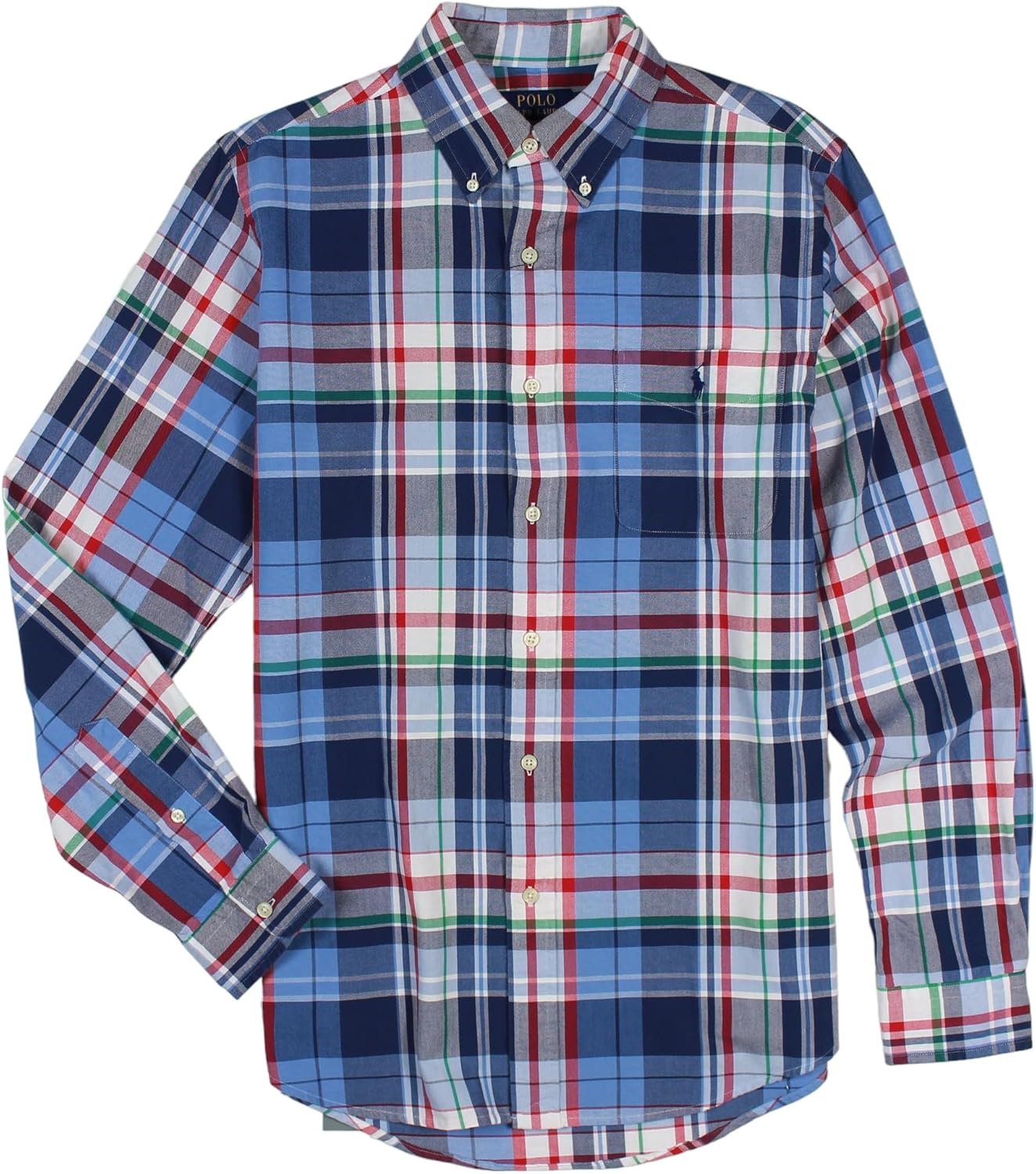 POLO RALPH LAUREN Мужская классическая клетчатая оксфордская рабочая рубашка с длинным рукавом, Blue Red Multi 001
POLO RALPH LAUREN Мужская классическая клетчатая оксфордская рабочая рубашка с длинным рукавом, Blue Red Multi 001