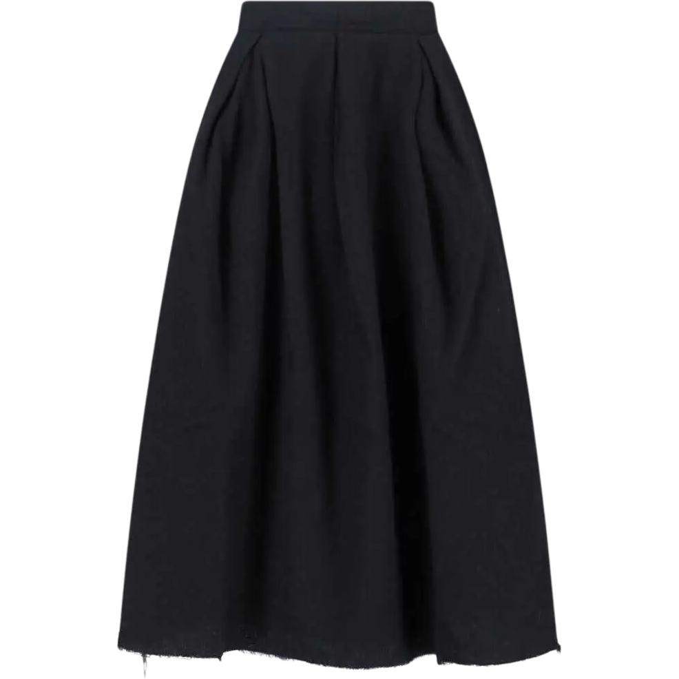 Юбка миди с завышенной талией и рваным краем UMA WANG, черный
Юбка миди с завышенной талией и рваным краем UMA WANG, черный