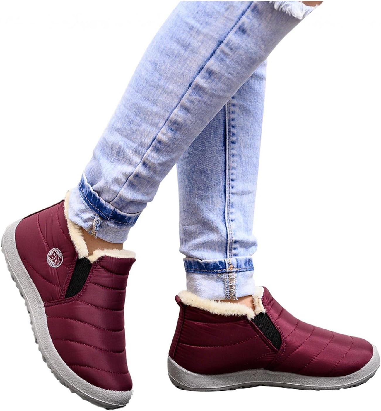 Зимние сапожки Hbeylia с флисовой подкладкой для женщин, легкие, водонепроницаемые, с искусственным мехом, противоскользящие, короткие ботильоны для лыж, катания на лыжах, походов, кемпинга, мягкие, уютные и теплые для холодной погоды, красный
Зимние сапожки Hbeylia с флисовой подкладкой для женщин, легкие, водонепроницаемые, с искусственным мехом, противоскользящие, короткие ботильоны для лыж, катания на лыжах, походов, кемпинга, мягкие, уютные и теплые для холодной погоды, красный