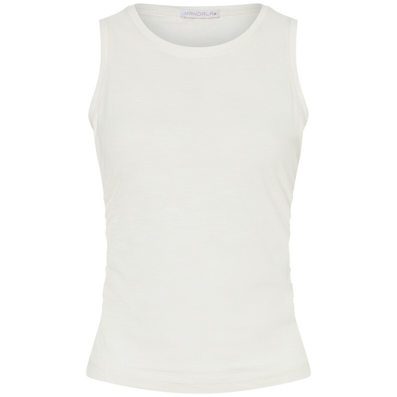 Женский укороченный топ с рюшами Mandala, белый
Женский укороченный топ с рюшами Mandala, белый