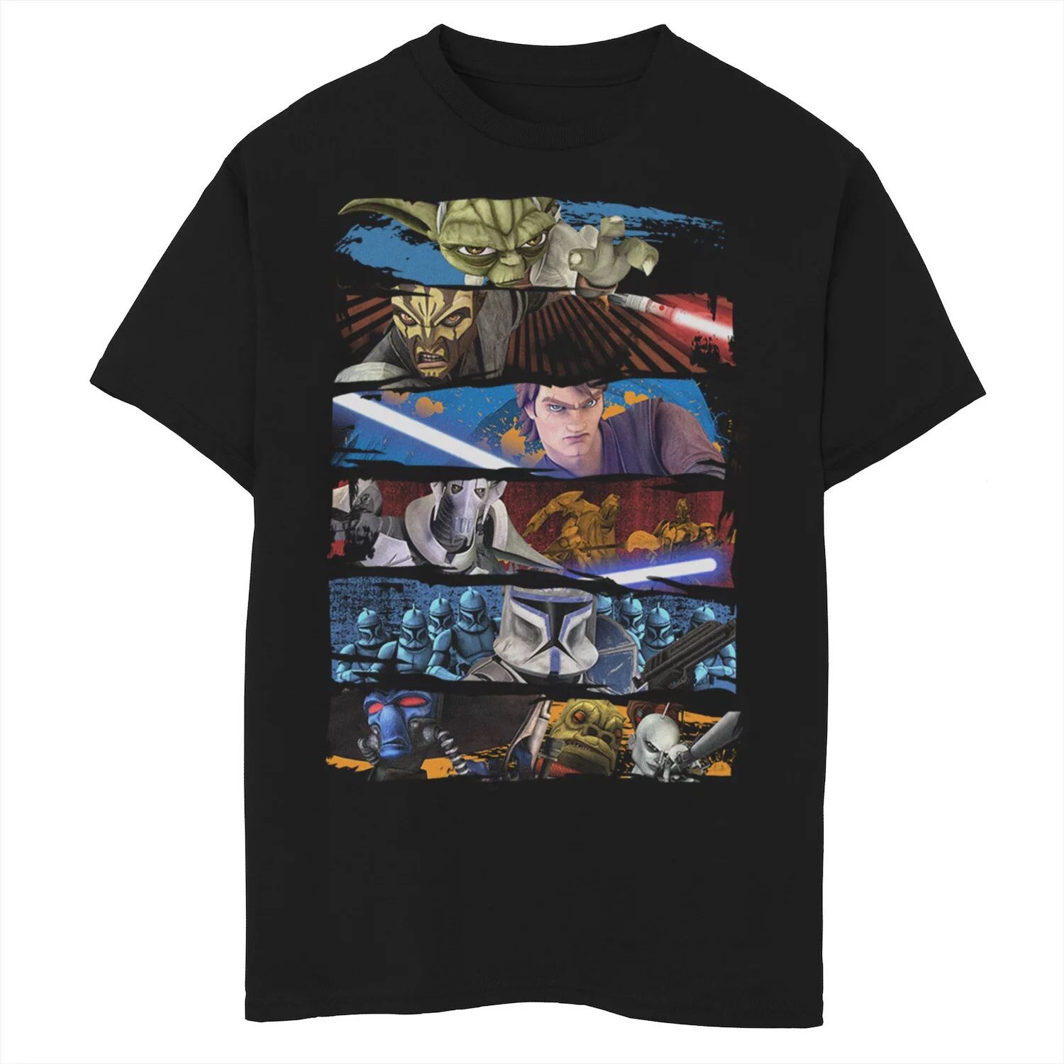 Футболка с графическими панелями и графическими панелями для мальчиков 8–20 лет «Звездные войны: Войны клонов» Star Wars
Футболка с графическими панелями и графическими панелями для мальчиков 8–20 лет «Звездные войны: Войны клонов» Star Wars