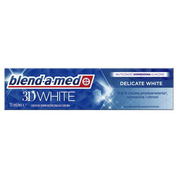 Blend-A-Med, зубная паста 3D White Delicate White, 75 мл
Blend-A-Med, зубная паста 3D White Delicate White, 75 мл