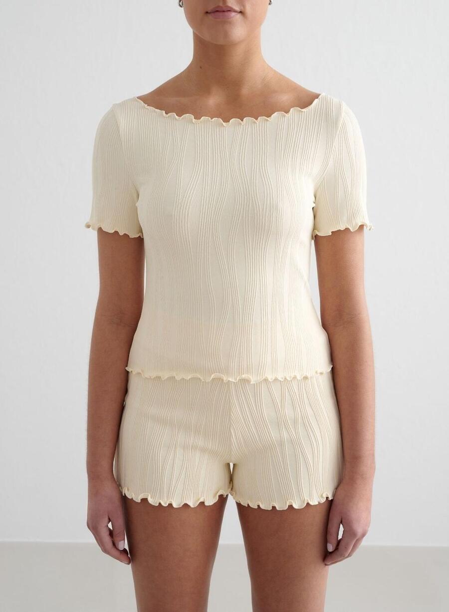 AIM'N Женская структурированная влагоотводящая рубашка с короткими рукавами, цвет миндально-белый
AIM'N Женская структурированная влагоотводящая рубашка с короткими рукавами, цвет миндально-белый