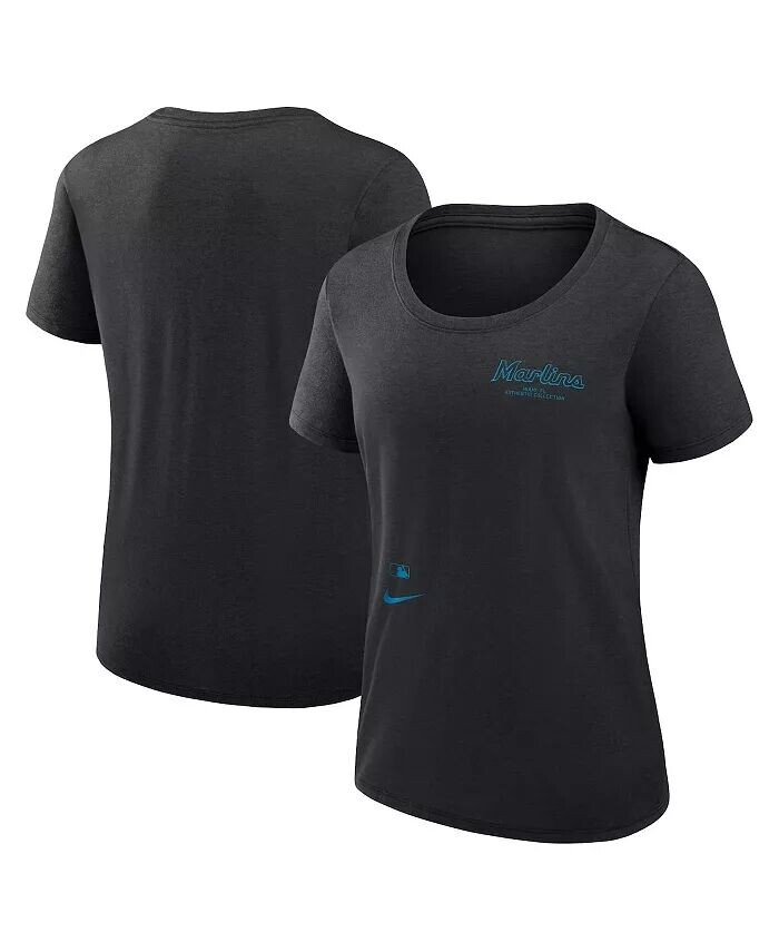 Черная женская футболка с круглым вырезом Miami Marlins Authentic Collection Performance Nike, черный
Черная женская футболка с круглым вырезом Miami Marlins Authentic Collection Performance Nike, черный
